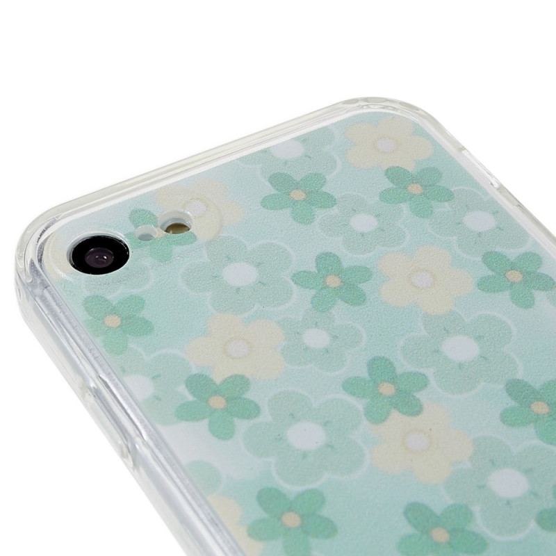 Capa Para iPhone SE 3 / SE 2 / 8 / 7 Discrição Floral