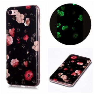 Capa Para iPhone SE 3 / SE 2 / 8 / 7 Flores Fluorescentes