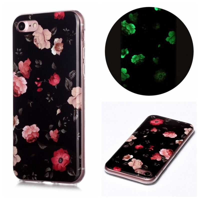 Capa Para iPhone SE 3 / SE 2 / 8 / 7 Flores Fluorescentes