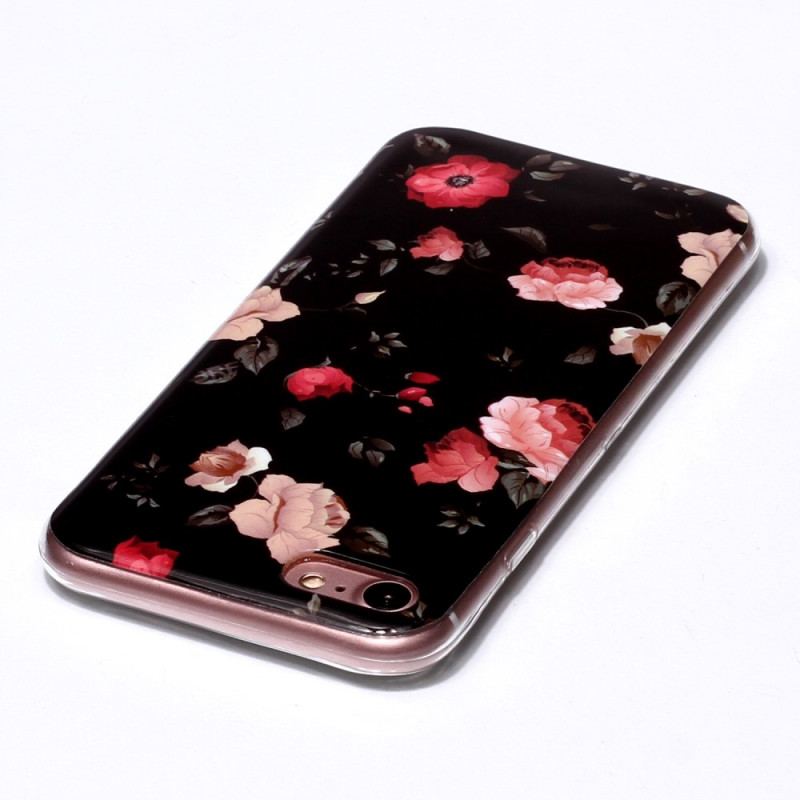 Capa Para iPhone SE 3 / SE 2 / 8 / 7 Flores Fluorescentes