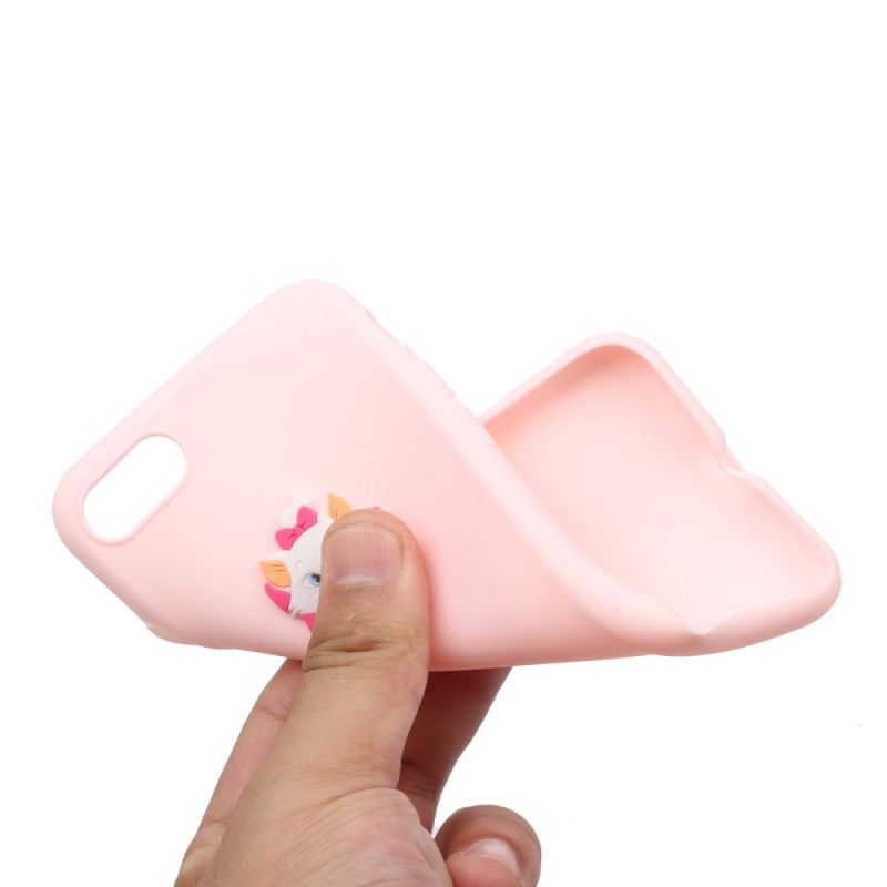 Capa Para iPhone SE 3 / SE 2 / 8 / 7 Gato De Silicone