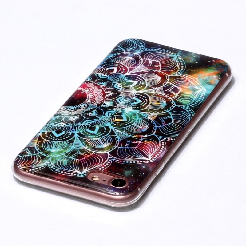 Capa Para iPhone SE 3 / SE 2 / 8 / 7 Mandala Fluorescente