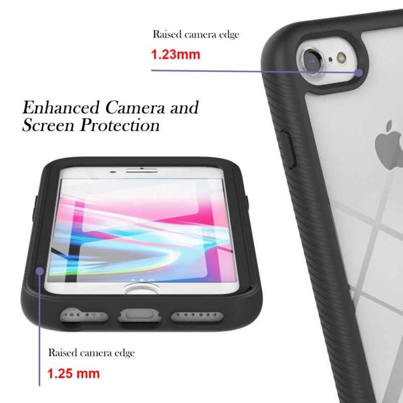 Capa Para iPhone SE 3 / SE 2 / 8 / 7 Pára-choques Estilo E Protetor De Tela