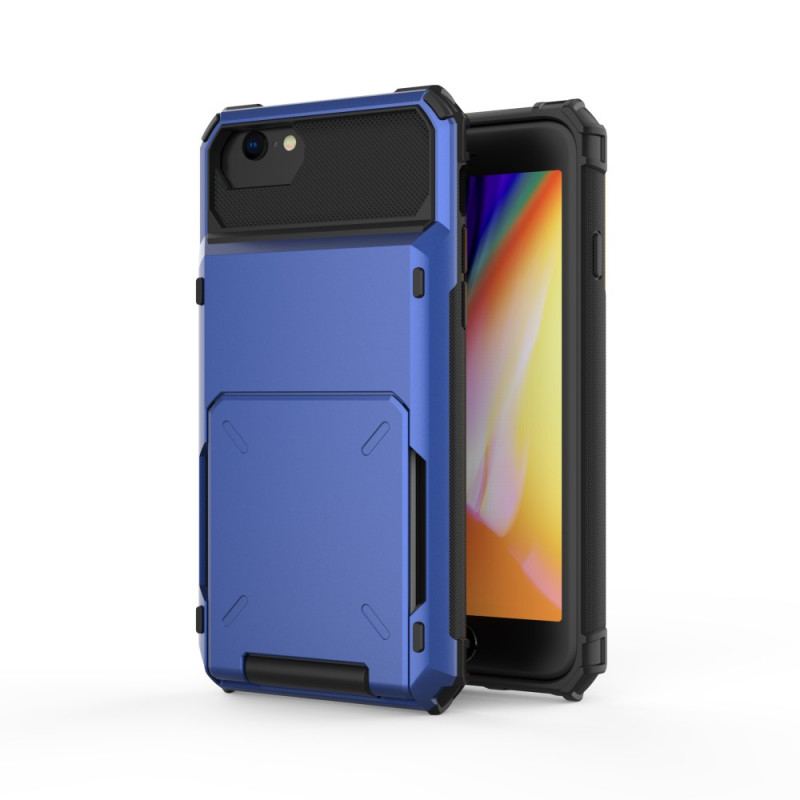 Capa Para iPhone SE 3 / SE 2 / 8 / 7 Titular De Cartão Estilo Flip