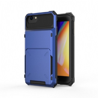 Capa Para iPhone SE 3 / SE 2 / 8 / 7 Titular De Cartão Estilo Flip