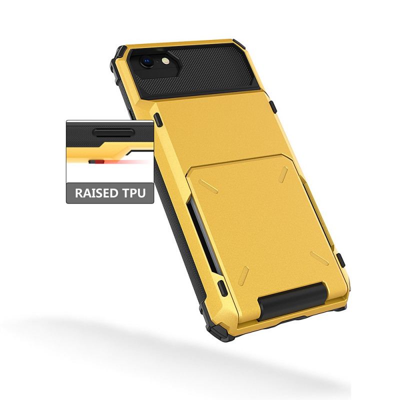 Capa Para iPhone SE 3 / SE 2 / 8 / 7 Titular De Cartão Estilo Flip