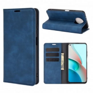 Capa De Celular Para Xiaomi Redmi Note 9 5G Flip Toque De Pele