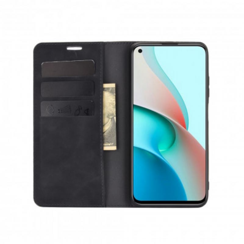 Capa De Celular Para Xiaomi Redmi Note 9 5G Flip Toque De Pele