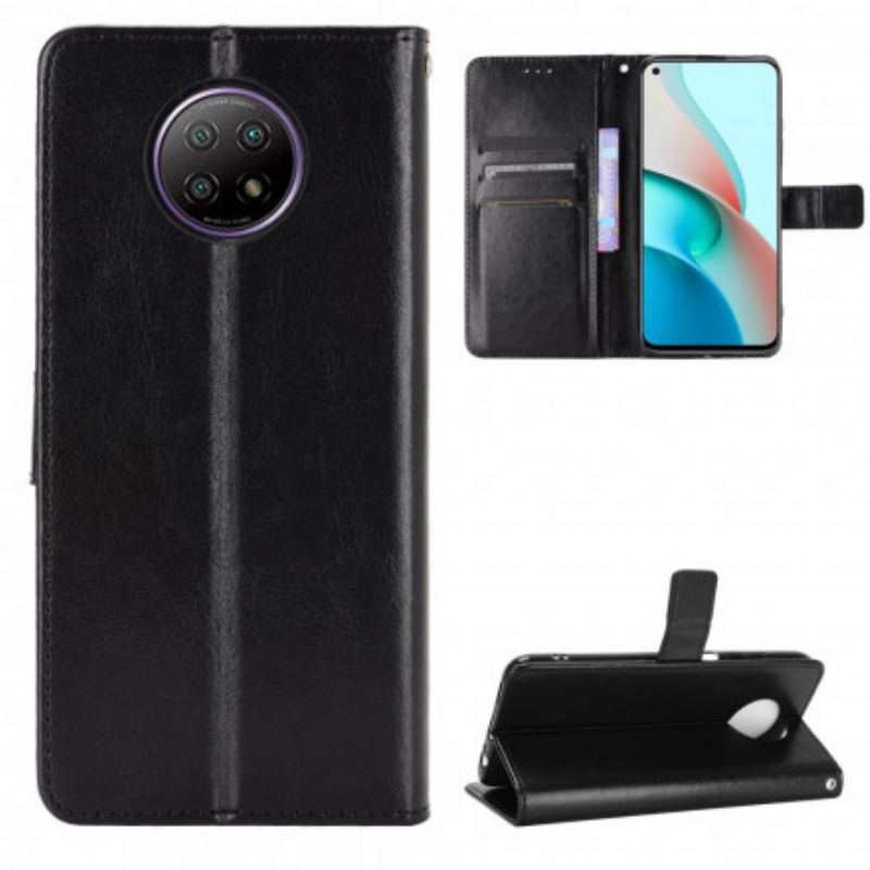 Capa De Couro Para Xiaomi Redmi Note 9 5G Couro Falso Chamativo