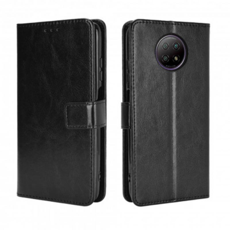 Capa De Couro Para Xiaomi Redmi Note 9 5G Couro Falso Chamativo