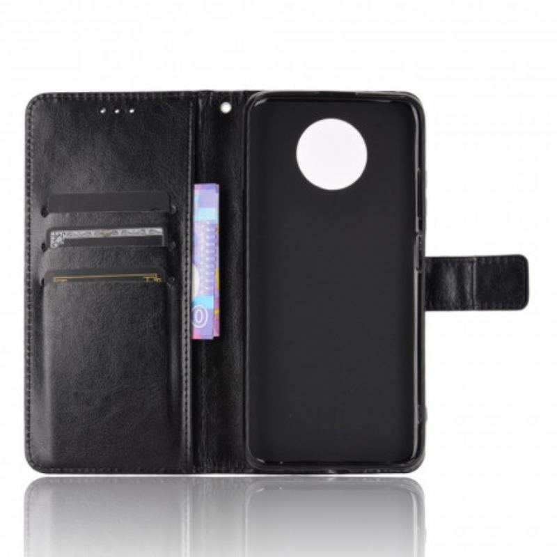 Capa De Couro Para Xiaomi Redmi Note 9 5G Couro Falso Chamativo