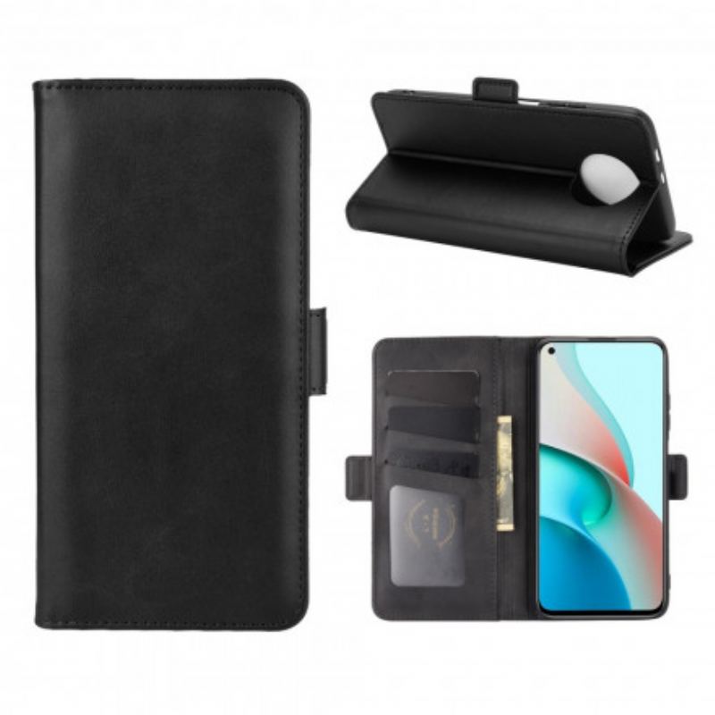 Capa Flip Para Xiaomi Redmi Note 9 5G De Couro Aba Dupla