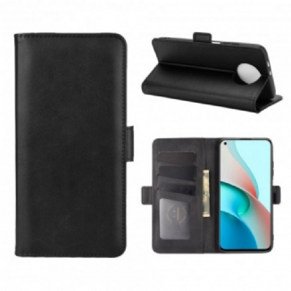 Capa Flip Para Xiaomi Redmi Note 9 5G De Couro Aba Dupla