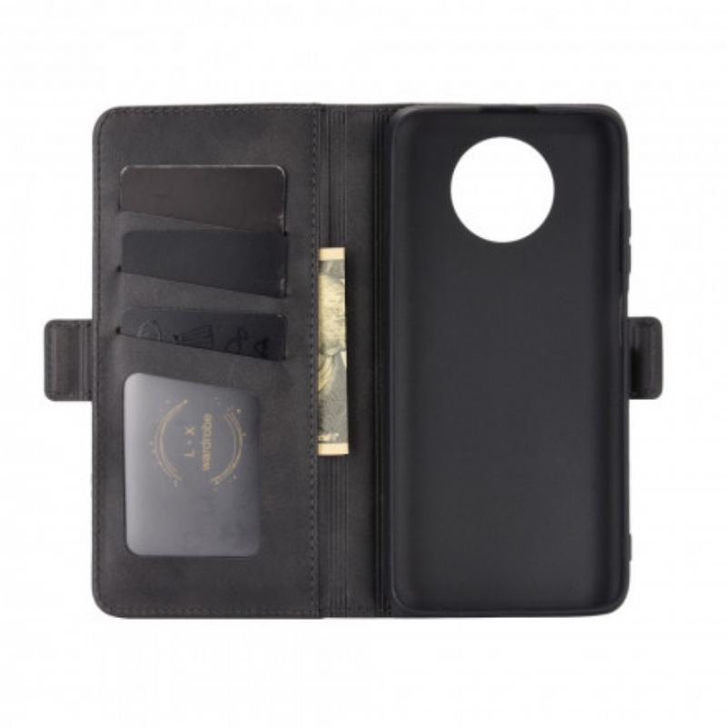 Capa Flip Para Xiaomi Redmi Note 9 5G De Couro Aba Dupla