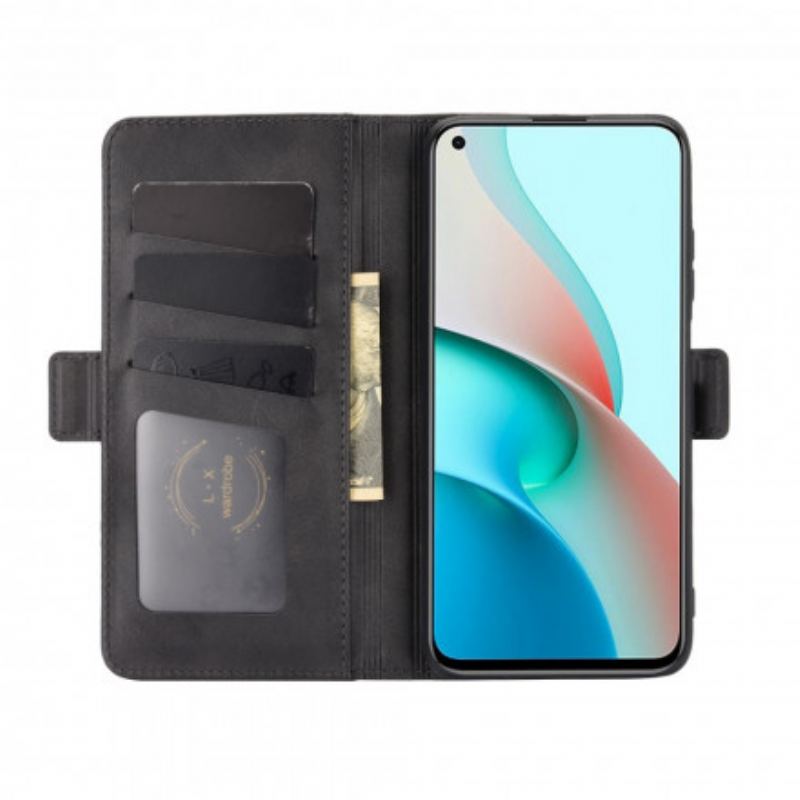 Capa Flip Para Xiaomi Redmi Note 9 5G De Couro Aba Dupla