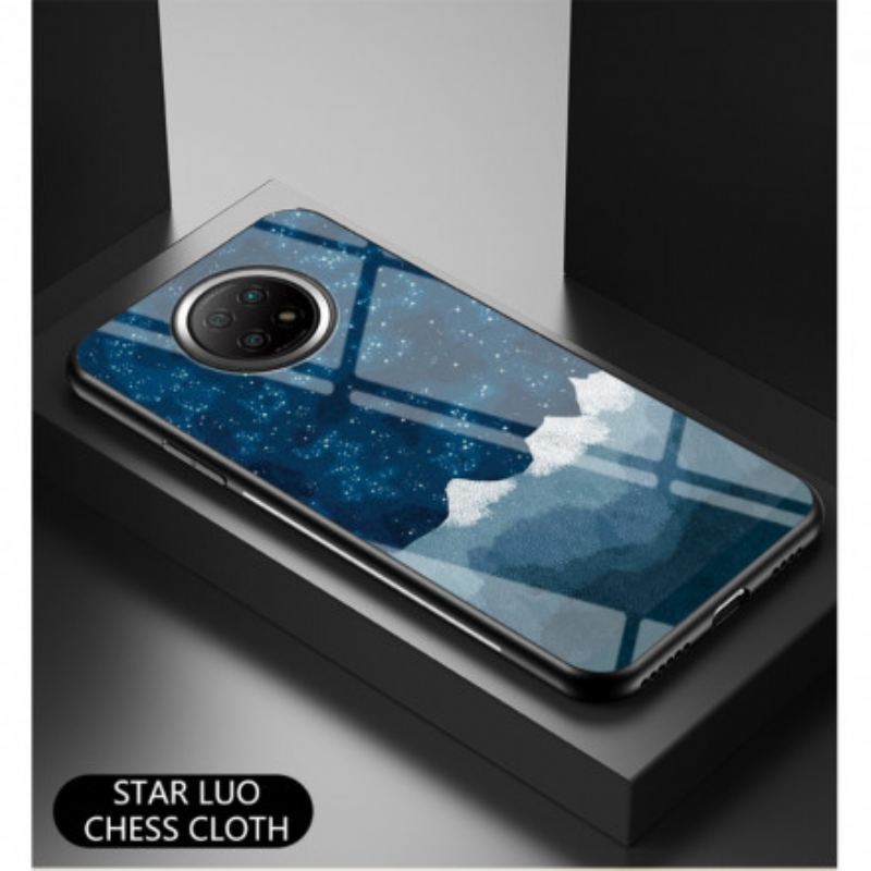 Capa Para Xiaomi Redmi Note 9 5G Vidro Temperado Céu Estrelado