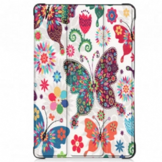 Capa De Celular Para Samsung Galaxy Tab A7 (2020) Borboletas E Flores Aprimoradas