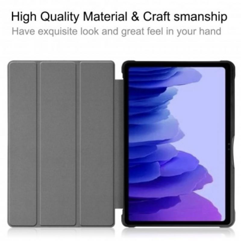 Capa De Celular Para Samsung Galaxy Tab A7 (2020) Couro Sintético De Lichia