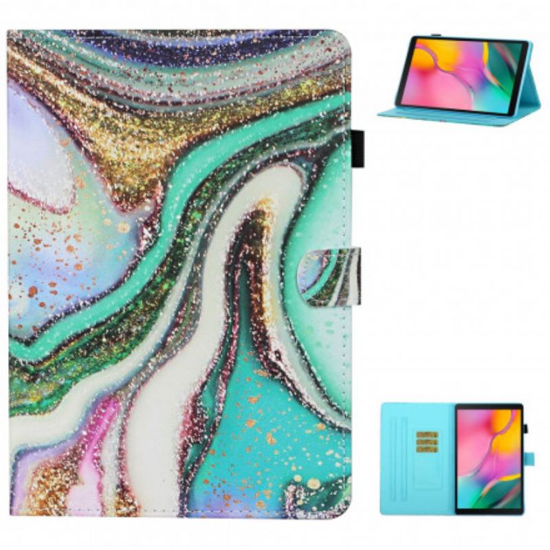 Capa De Couro Para Samsung Galaxy Tab A7 (2020) Artístico