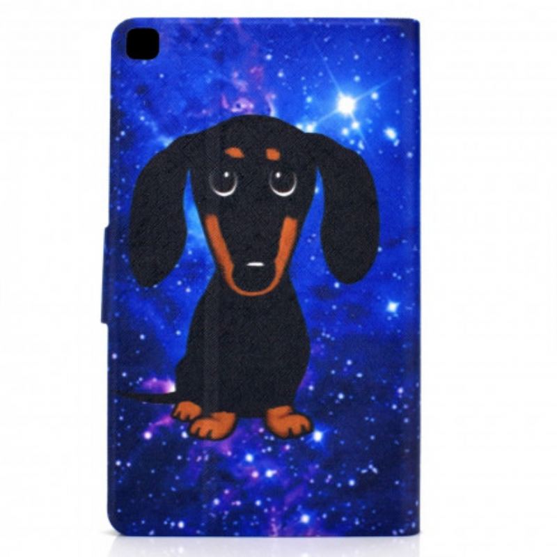 Capa De Couro Para Samsung Galaxy Tab A7 (2020) Cachorro Fofinho