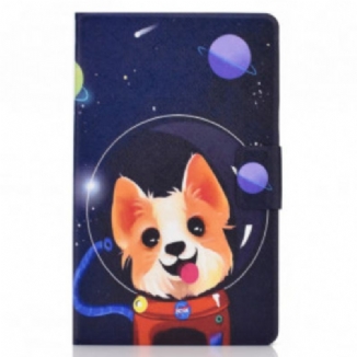 Capa De Couro Para Samsung Galaxy Tab A7 (2020) Cao Espacial