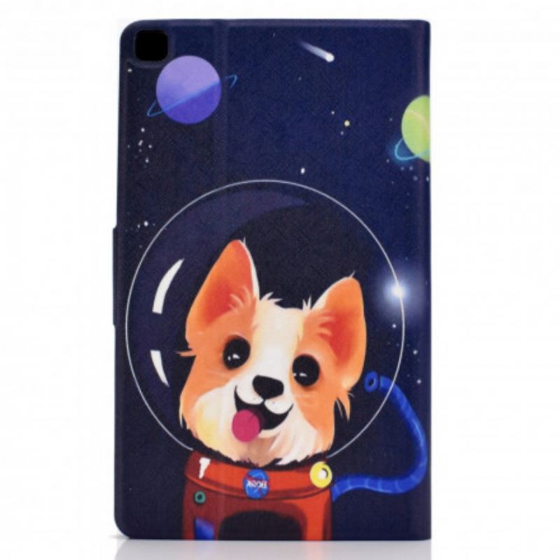 Capa De Couro Para Samsung Galaxy Tab A7 (2020) Cao Espacial