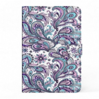 Capa De Couro Para Samsung Galaxy Tab A7 (2020) Paisley