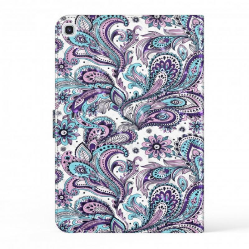 Capa De Couro Para Samsung Galaxy Tab A7 (2020) Paisley