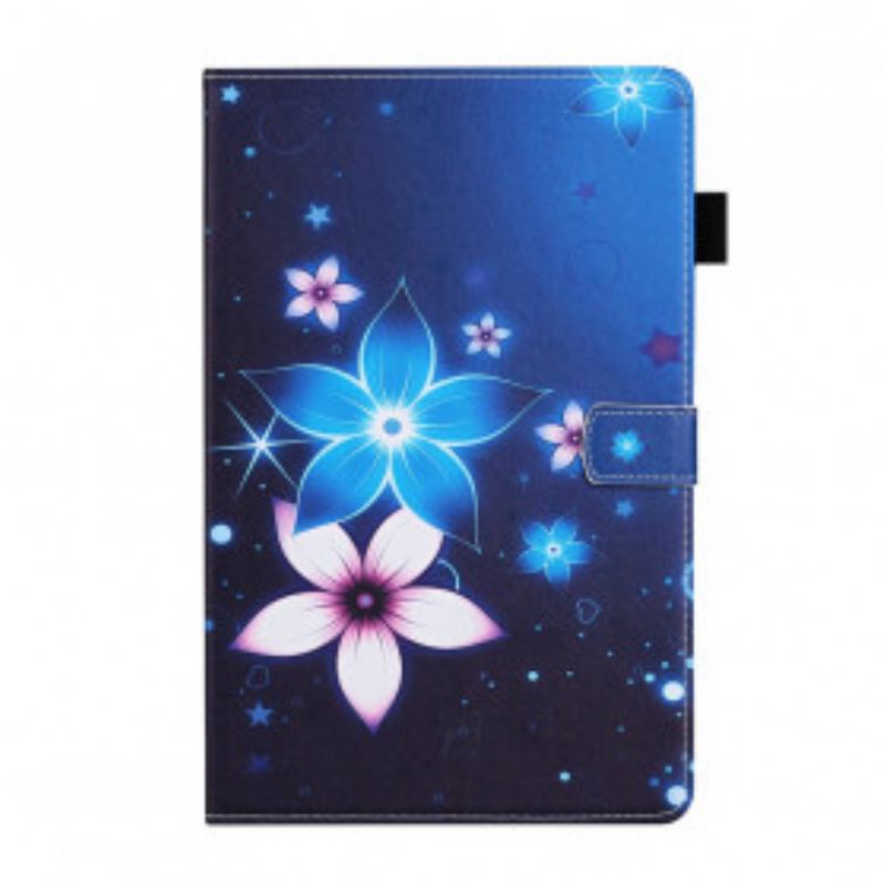 Capa Em Pele Para Samsung Galaxy Tab A7 (2020) Floral