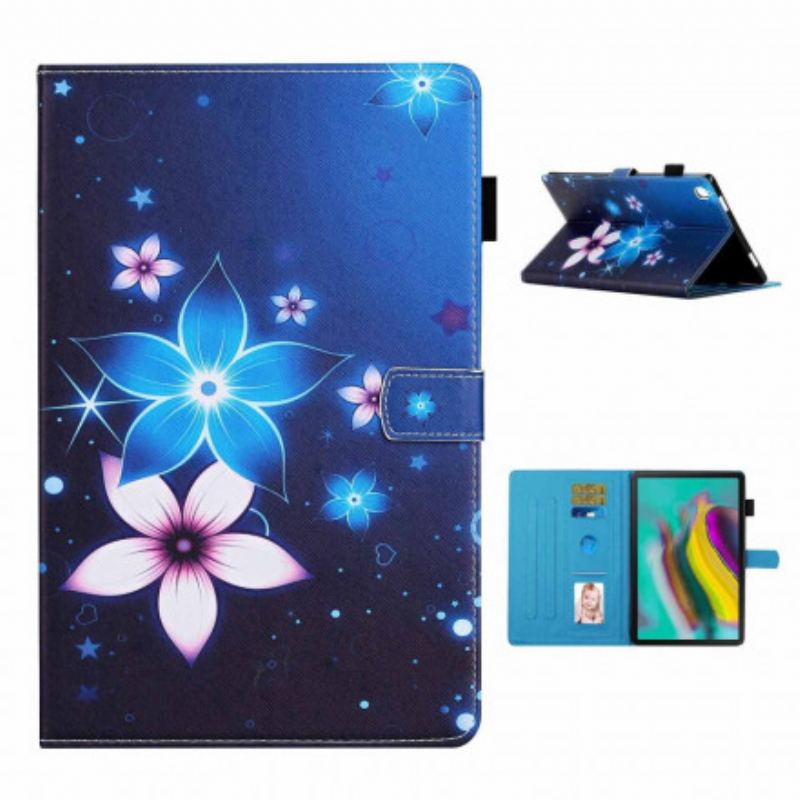 Capa Em Pele Para Samsung Galaxy Tab A7 (2020) Floral