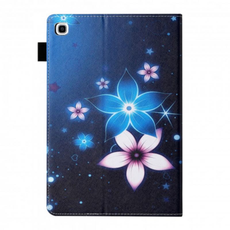 Capa Em Pele Para Samsung Galaxy Tab A7 (2020) Floral