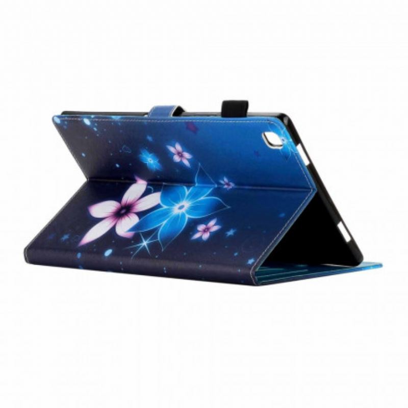 Capa Em Pele Para Samsung Galaxy Tab A7 (2020) Floral