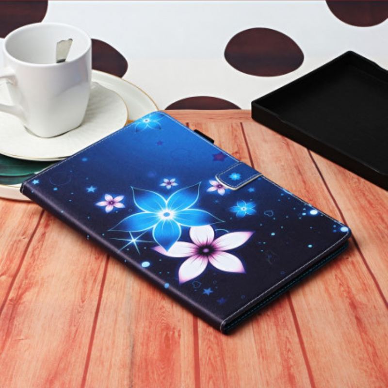 Capa Em Pele Para Samsung Galaxy Tab A7 (2020) Floral