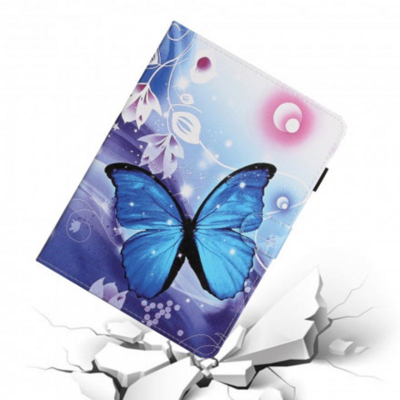 Capa Em Pele Para Samsung Galaxy Tab A7 (2020) Mariposa Lunar