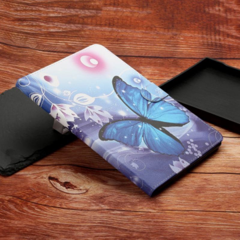 Capa Em Pele Para Samsung Galaxy Tab A7 (2020) Mariposa Lunar