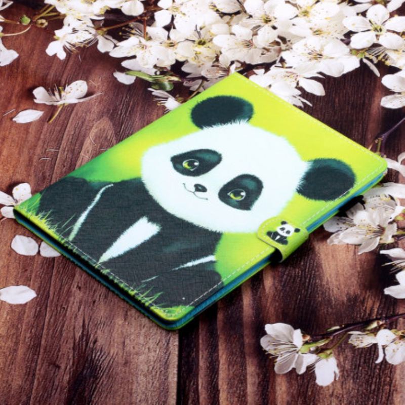 Capa Em Pele Para Samsung Galaxy Tab A7 (2020) Panda Fofo