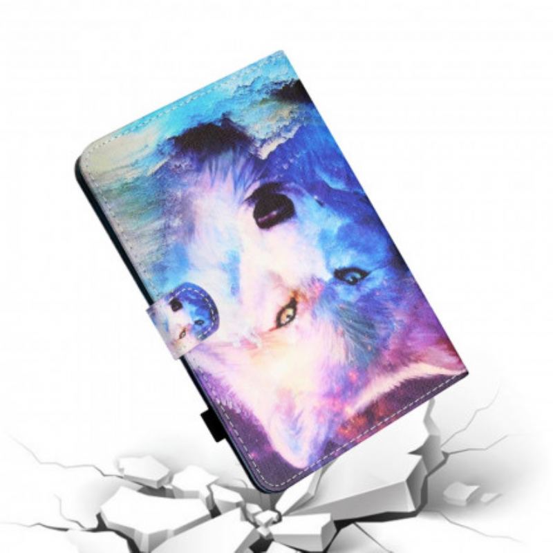 Capa Flip Para Samsung Galaxy Tab A7 (2020) Arte Do Lobo