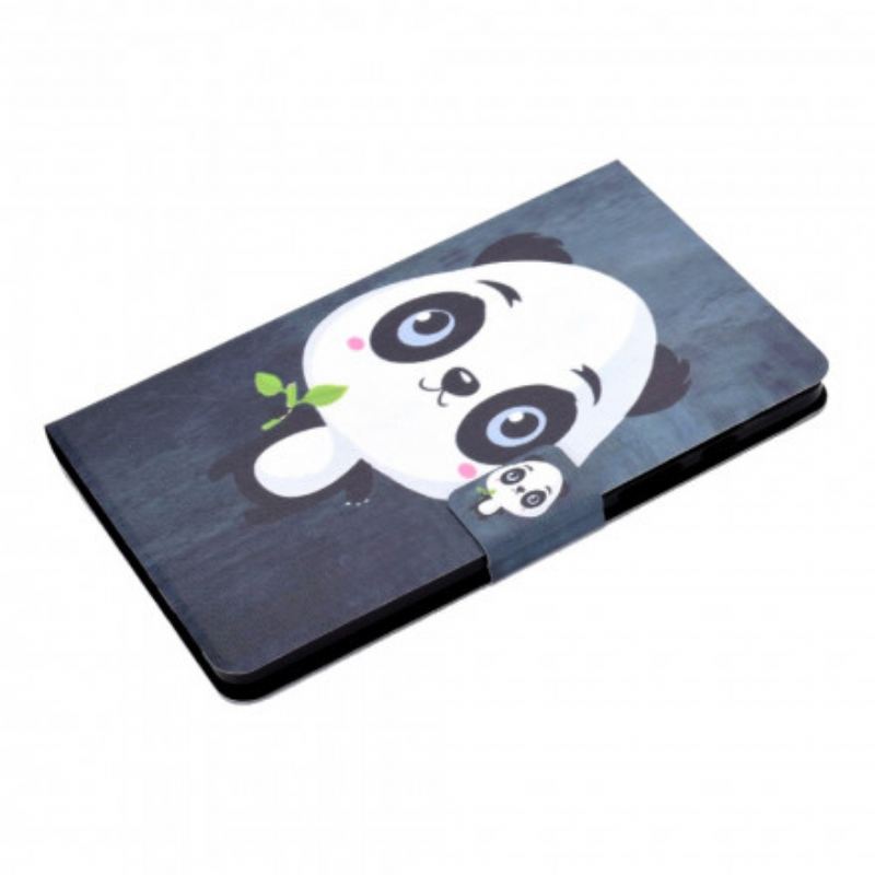 Capa Flip Para Samsung Galaxy Tab A7 (2020) Bebê Panda