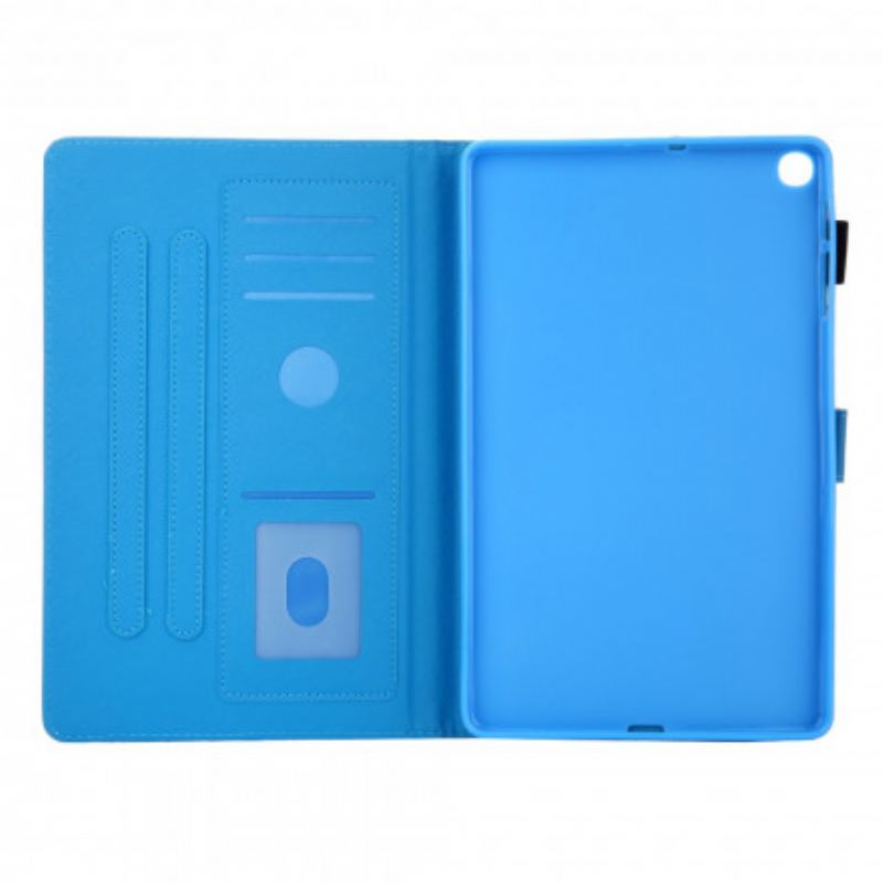 Capa Flip Para Samsung Galaxy Tab A7 (2020) Borboletas Encantadas