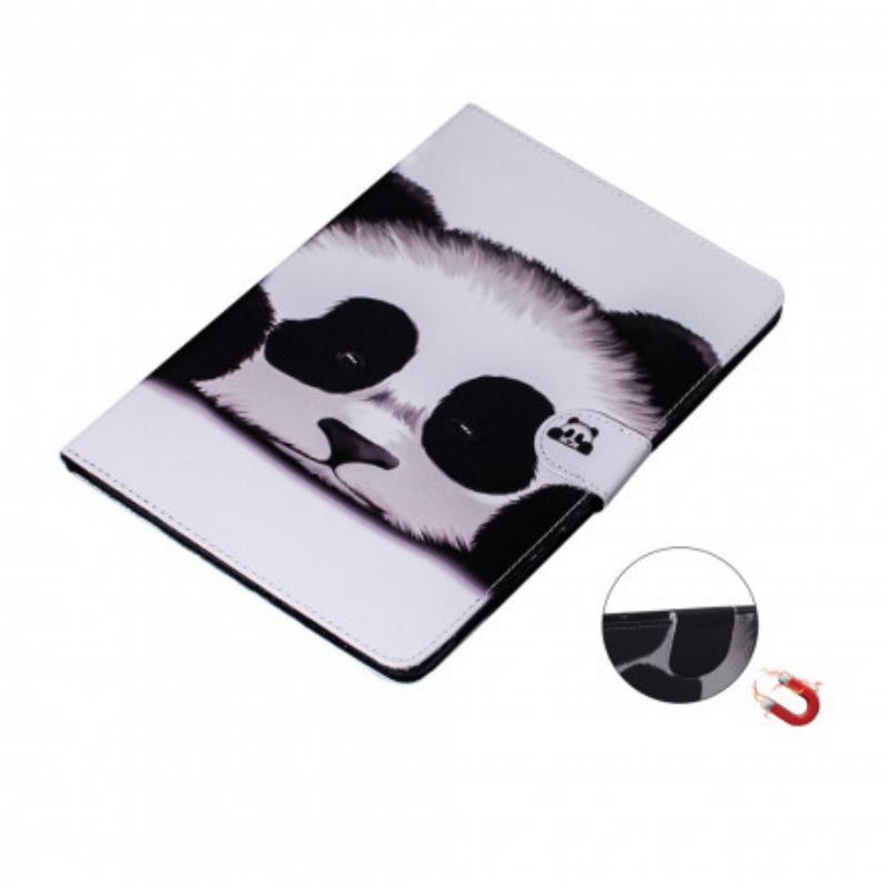 Capa Flip Para Samsung Galaxy Tab A7 (2020) Cabeça De Panda