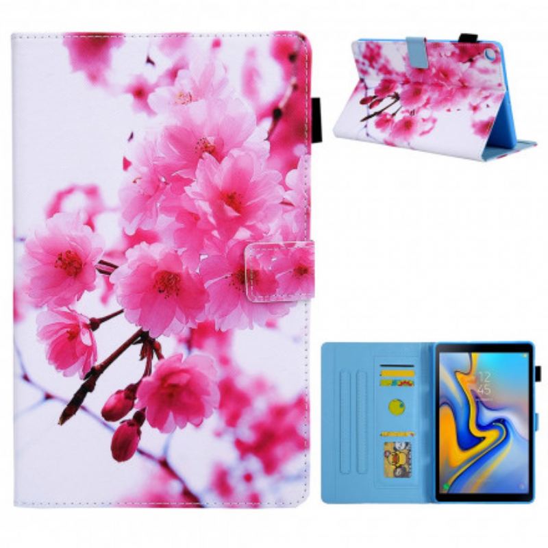 Capa Flip Para Samsung Galaxy Tab A7 (2020) Flores Dos Sonhos