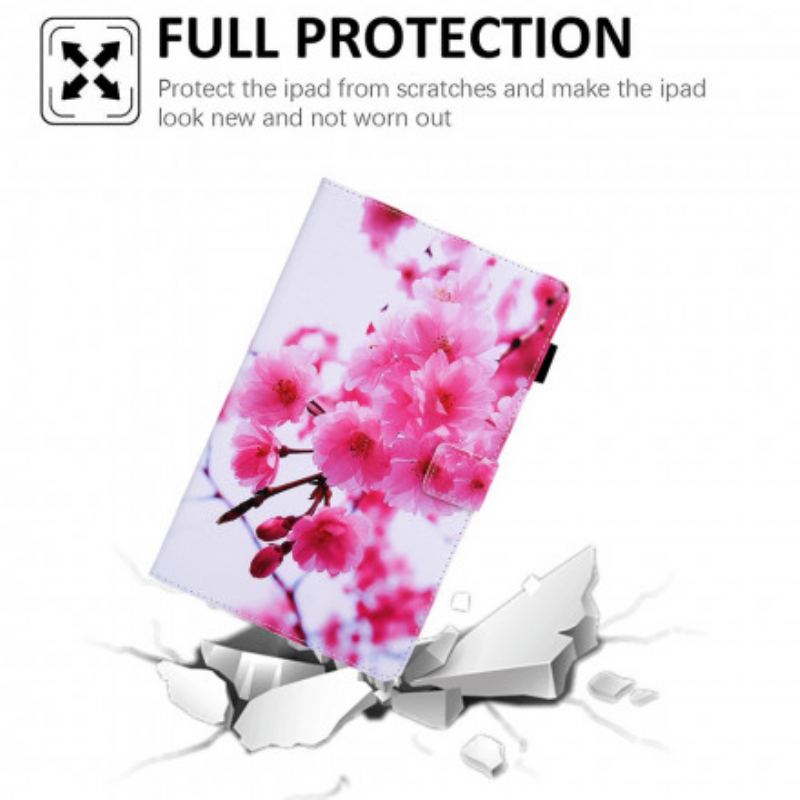 Capa Flip Para Samsung Galaxy Tab A7 (2020) Flores Dos Sonhos