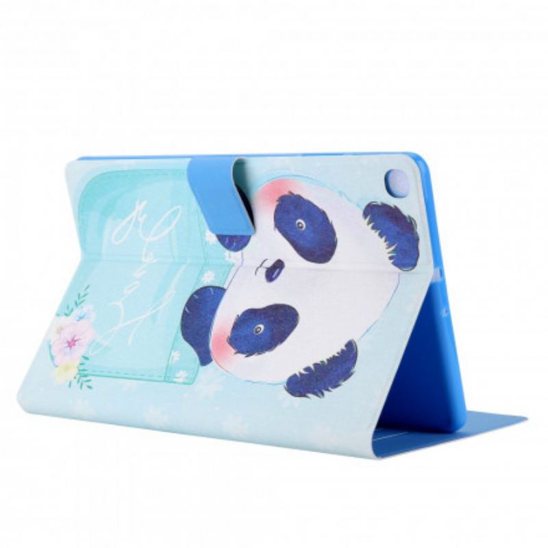 Capa Flip Para Samsung Galaxy Tab A7 (2020) Panda Fofo