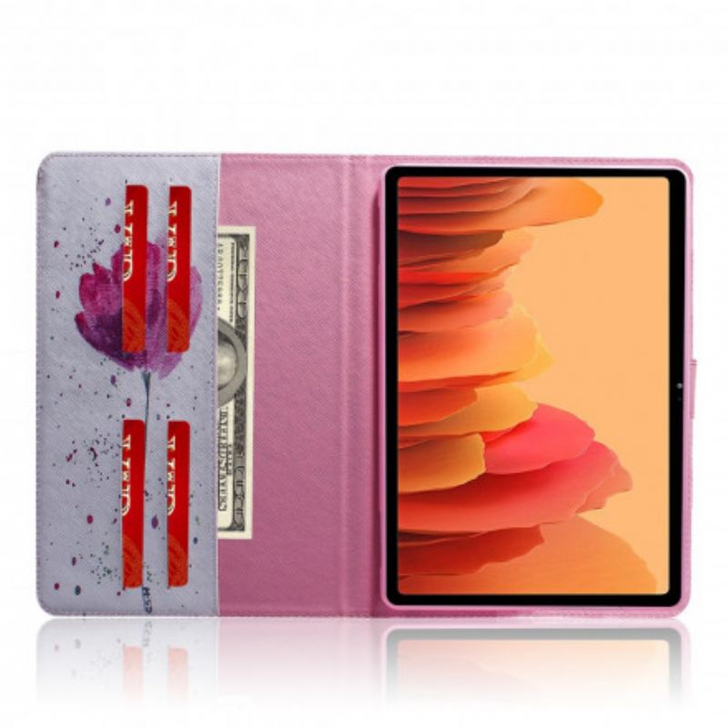 Capa Capa Flip Para Samsung Galaxy Tab A7 (2020) Papoula