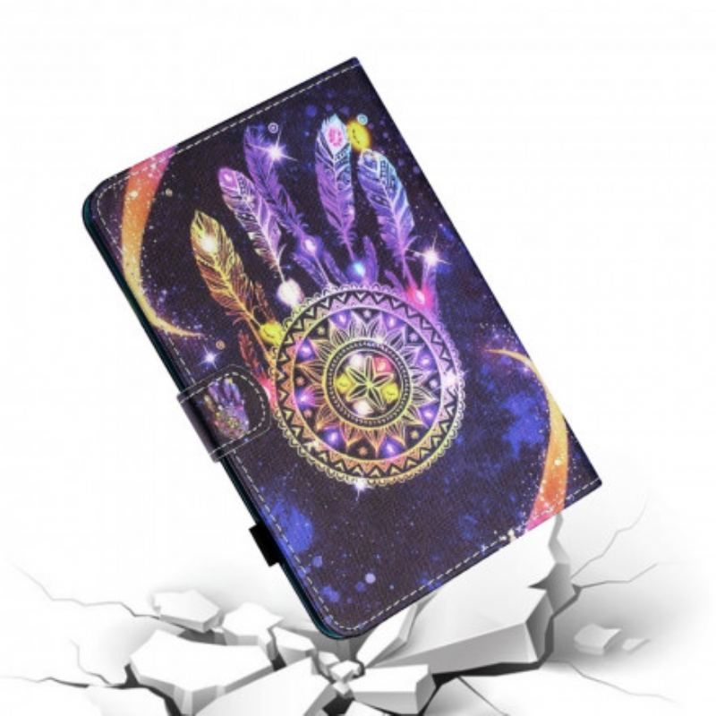 Capa Folio Para Samsung Galaxy Tab A7 (2020) Arte Do Apanhador De Sonhos