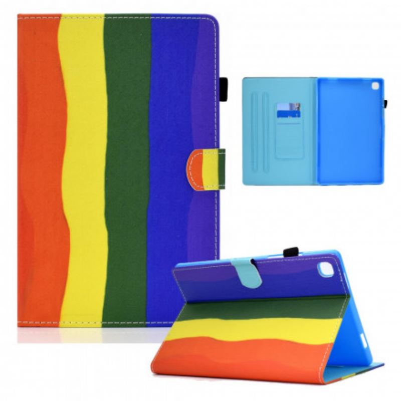 Capa Folio Para Samsung Galaxy Tab A7 (2020) Colorida