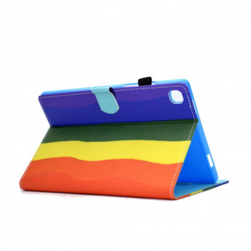 Capa Folio Para Samsung Galaxy Tab A7 (2020) Colorida