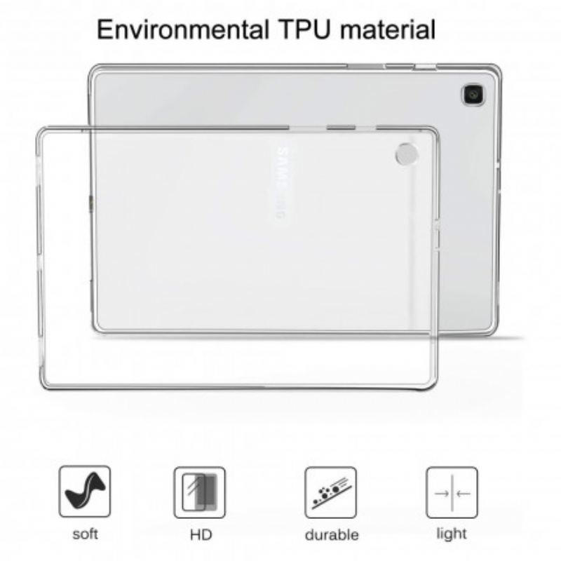 Capa Para Samsung Galaxy Tab A7 (2020) Silicone Transparente