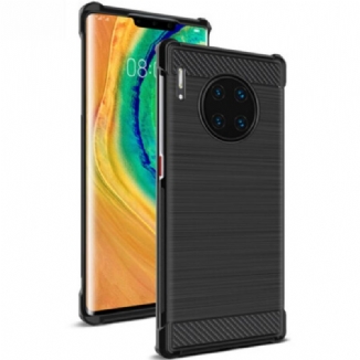 Capa De Celular Para Huawei Mate 30 Pro Fibra De Carbono Escovada Série Imak Vega