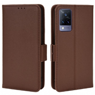 Capa Folio Para Vivo V21 5G Flip Aba Dupla Novas Cores